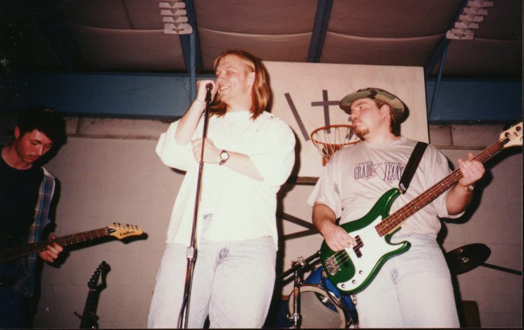 Shannon, Curt and Aaron at a 1995 gig in Harts, WV